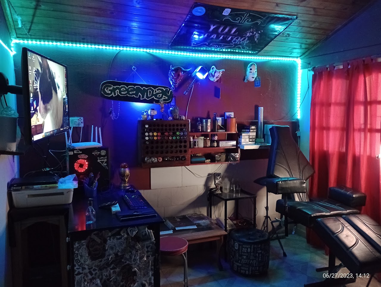 Interior del estudio Yul Tattoo